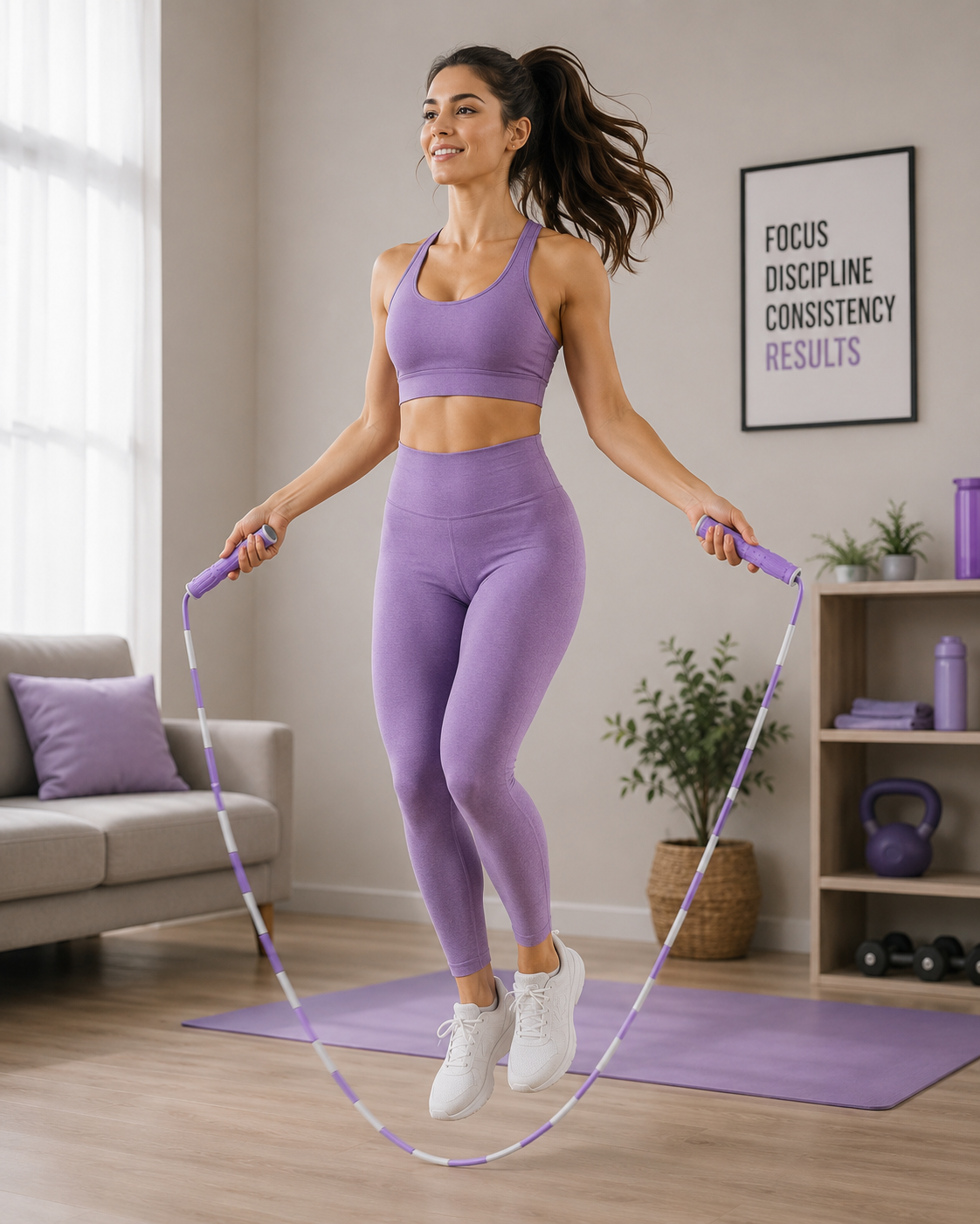 Corde à sauter réglable de fitness – Entraînement cardio & perte de poids
