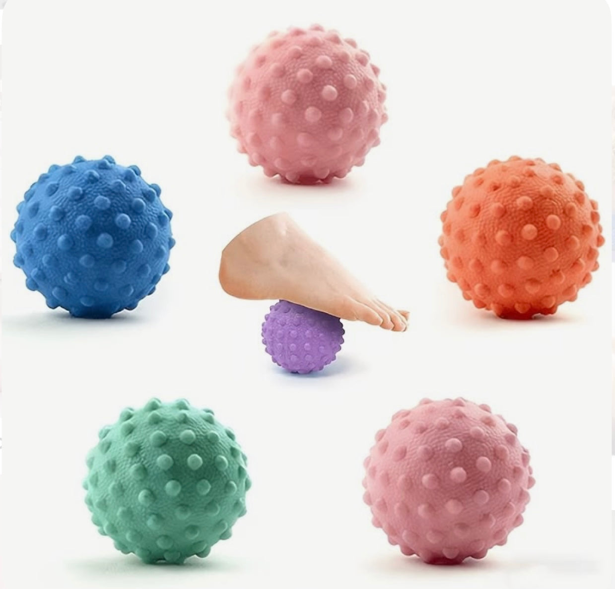 Ballon de Massage Pieds & Dos NovyFit – Détente et récupération musculaire