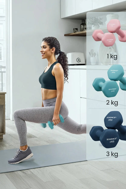 Ensemble d'Haltères de Fitness Polyvalents – Idéal pour la Musculation à la Maison