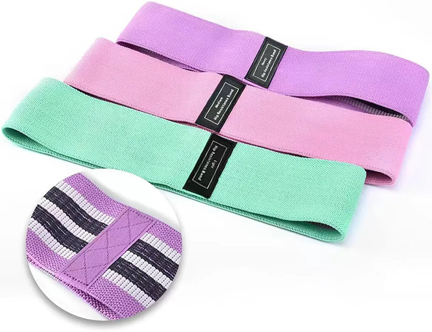 Bandes de Résistance en Tissu Premium – Renforcez Votre Corps Partout