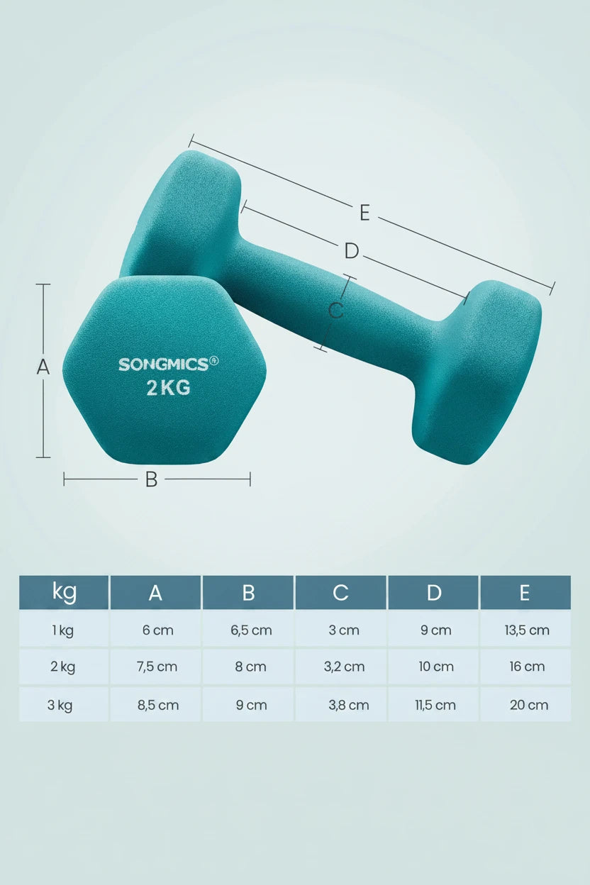 Ensemble d'Haltères de Fitness Polyvalents – Idéal pour la Musculation à la Maison