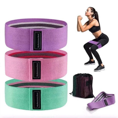 Bandes de Résistance en Tissu Premium – Renforcez Votre Corps Partout