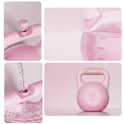 Kettlebell réglable à remplir d’eau – 1 à 6 kg