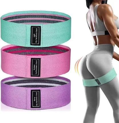Bandes de Résistance en Tissu Premium – Renforcez Votre Corps Partout