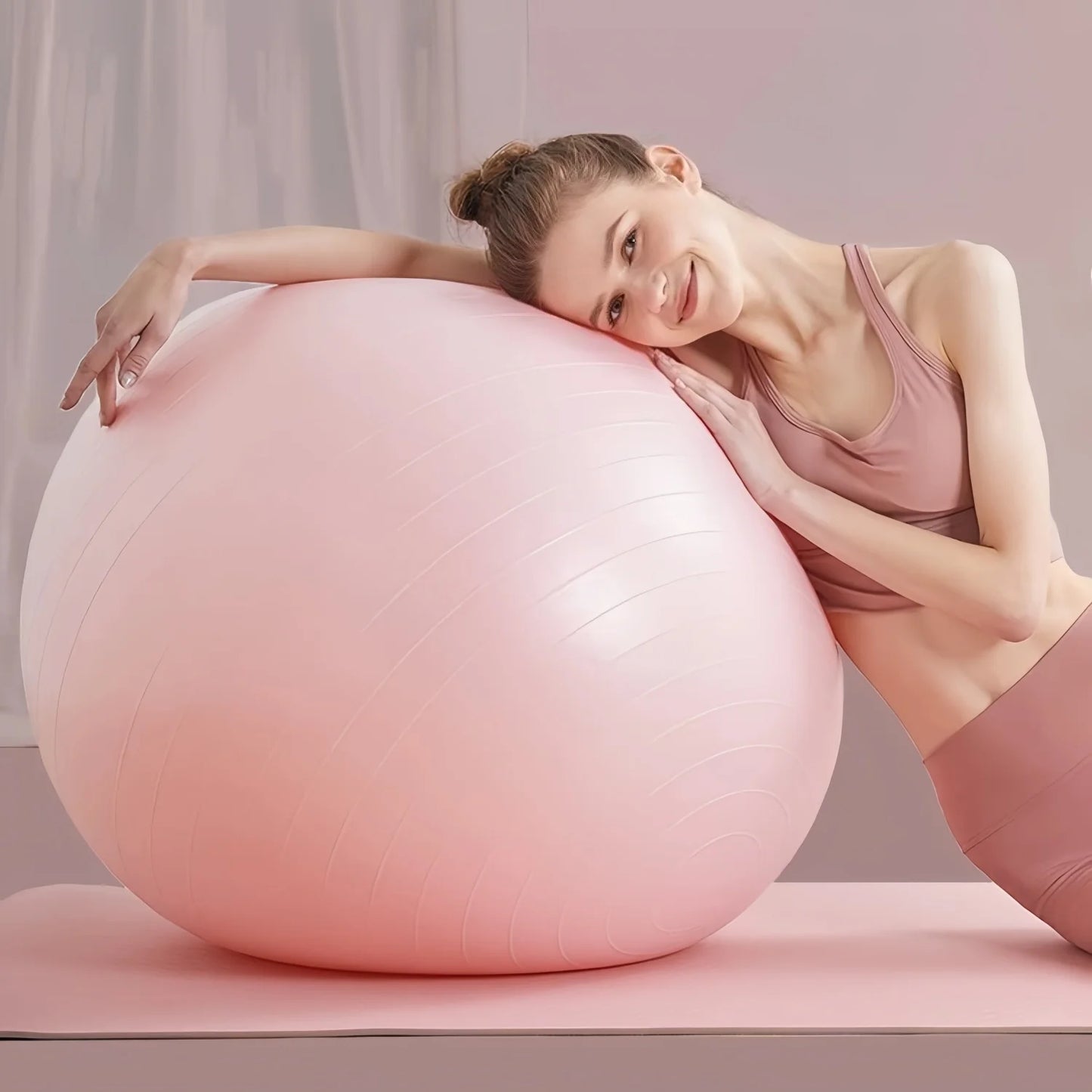 Balle de yoga antidéflagrante – Équilibre, Renforcement & Pilates