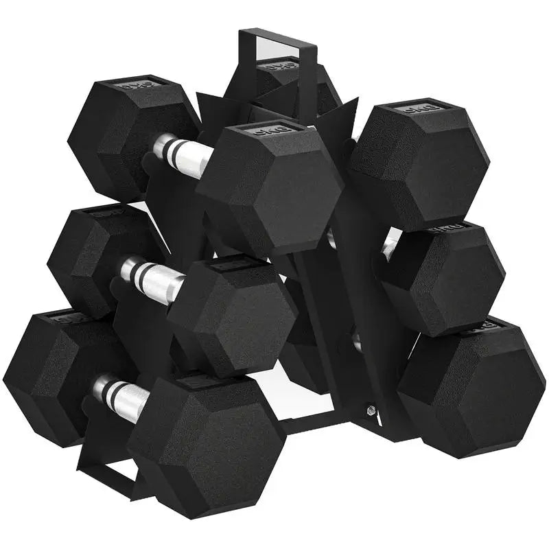 Ensemble d'Haltères hexagonales