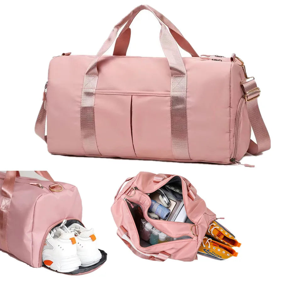 Sac de Sport Imperméable Grande Capacité avec Compartiment à Chaussures