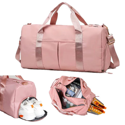 Sac de Sport Imperméable Grande Capacité avec Compartiment à Chaussures